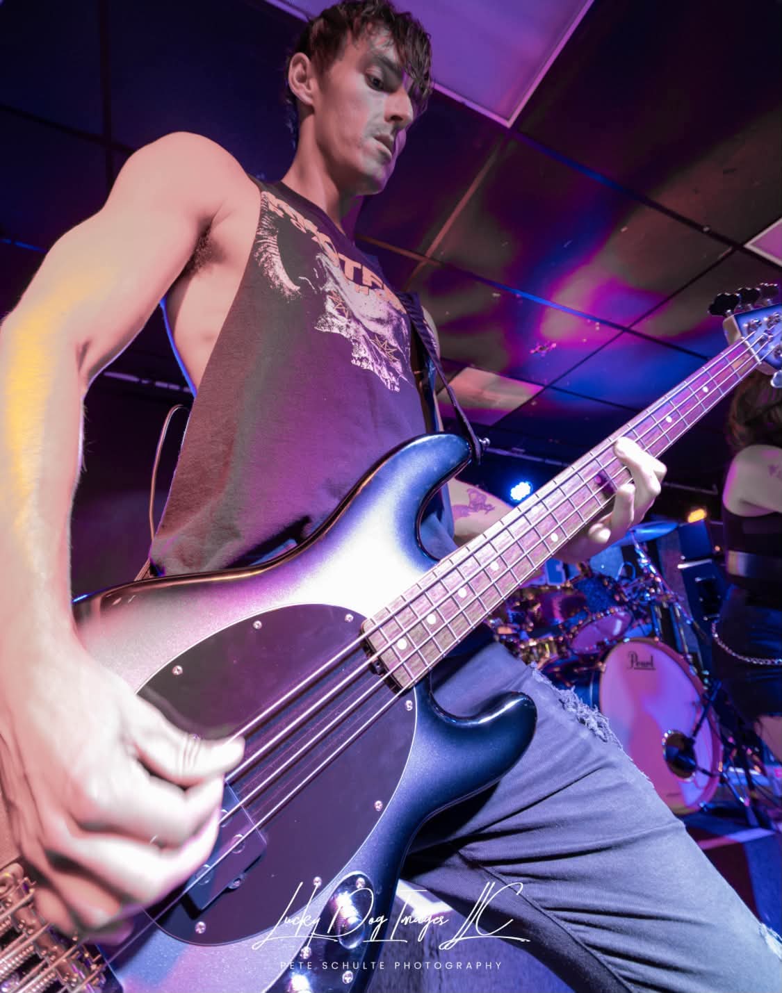 Tyler Wilson, bassist for Phoenix metal band, Starfire.